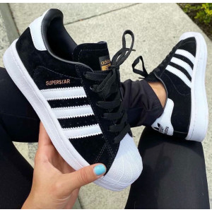 Adidas Superstar Clásicas Gamuza Negras